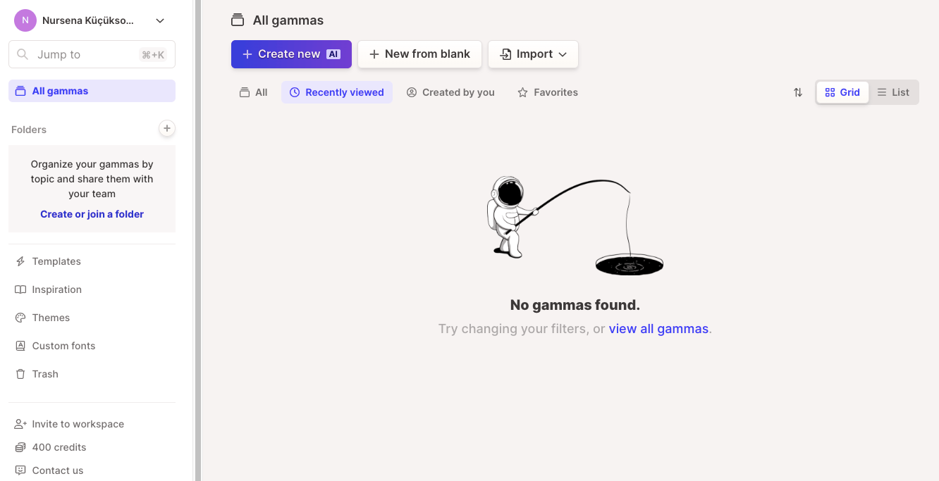 gamma kullanımı