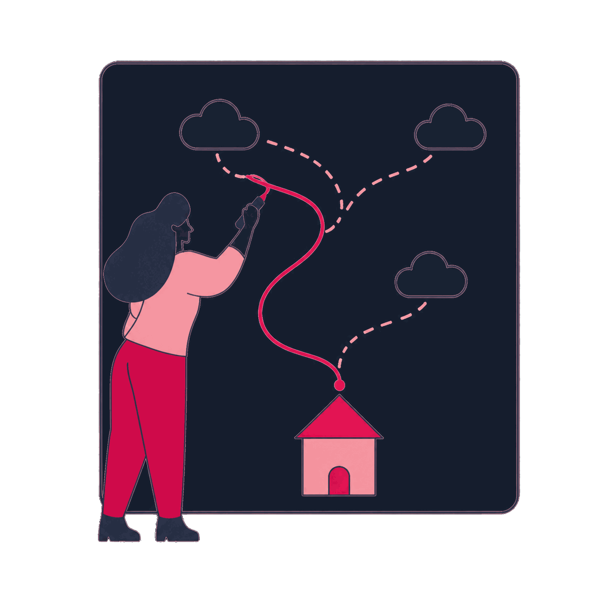 A Zeo engineer redrawing a tracking route from third-party clouds to a first-party home