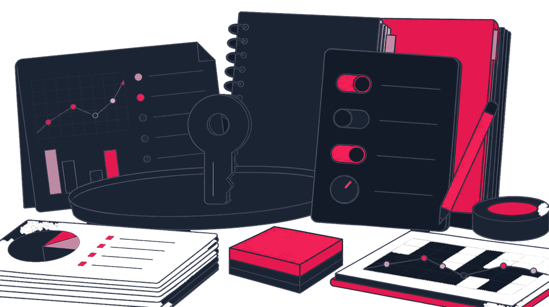 A configured property's settings handed over on a tray with a settings card