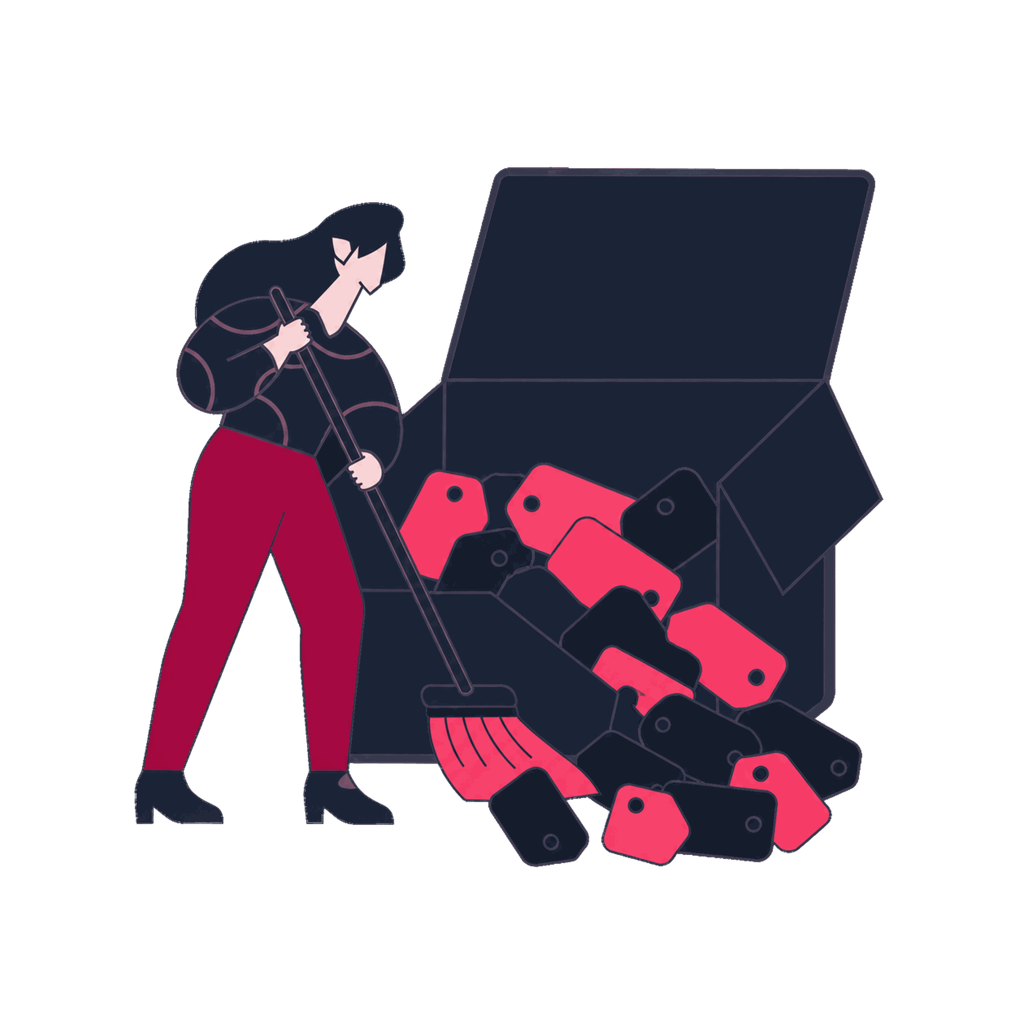 A Zeo specialist sweeping obsolete tags out of an open GTM container