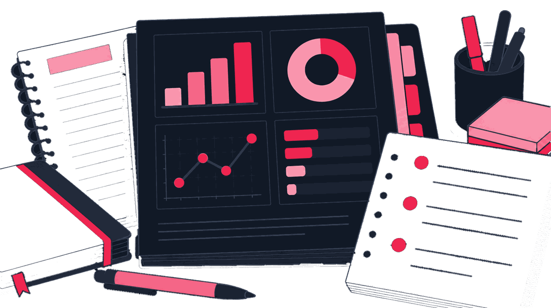 A finished dashboard handed across a desk with a usage note