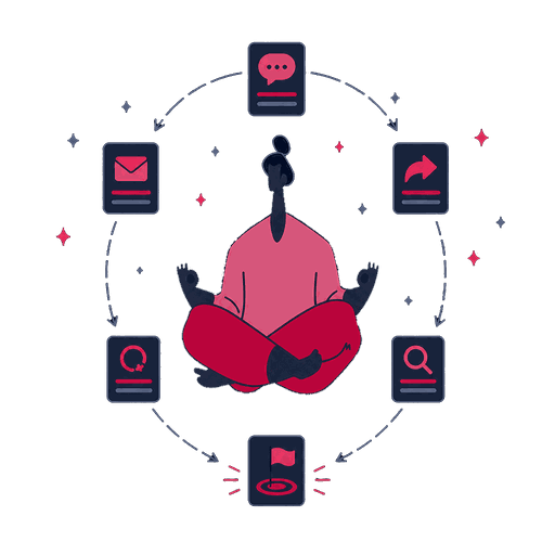 a funnel diagram with staged levels