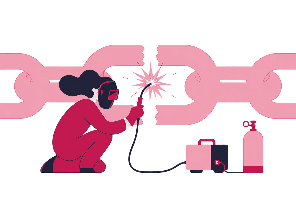 A Zeo specialist repairs a broken chain between a publisher page and a restored, relevant destination.