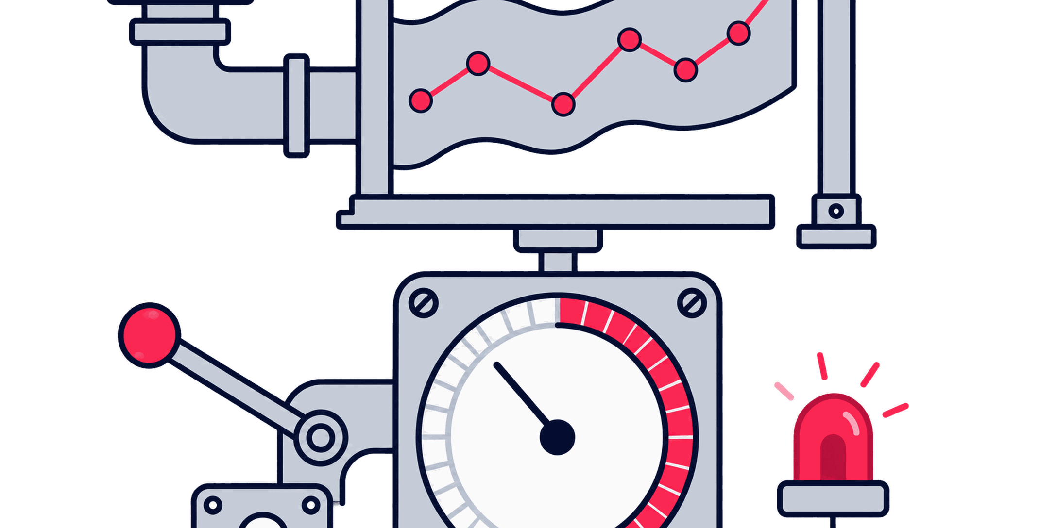 An automated bidding dial with a guardrail sheet and a stopwatch marking an unfinished learning period