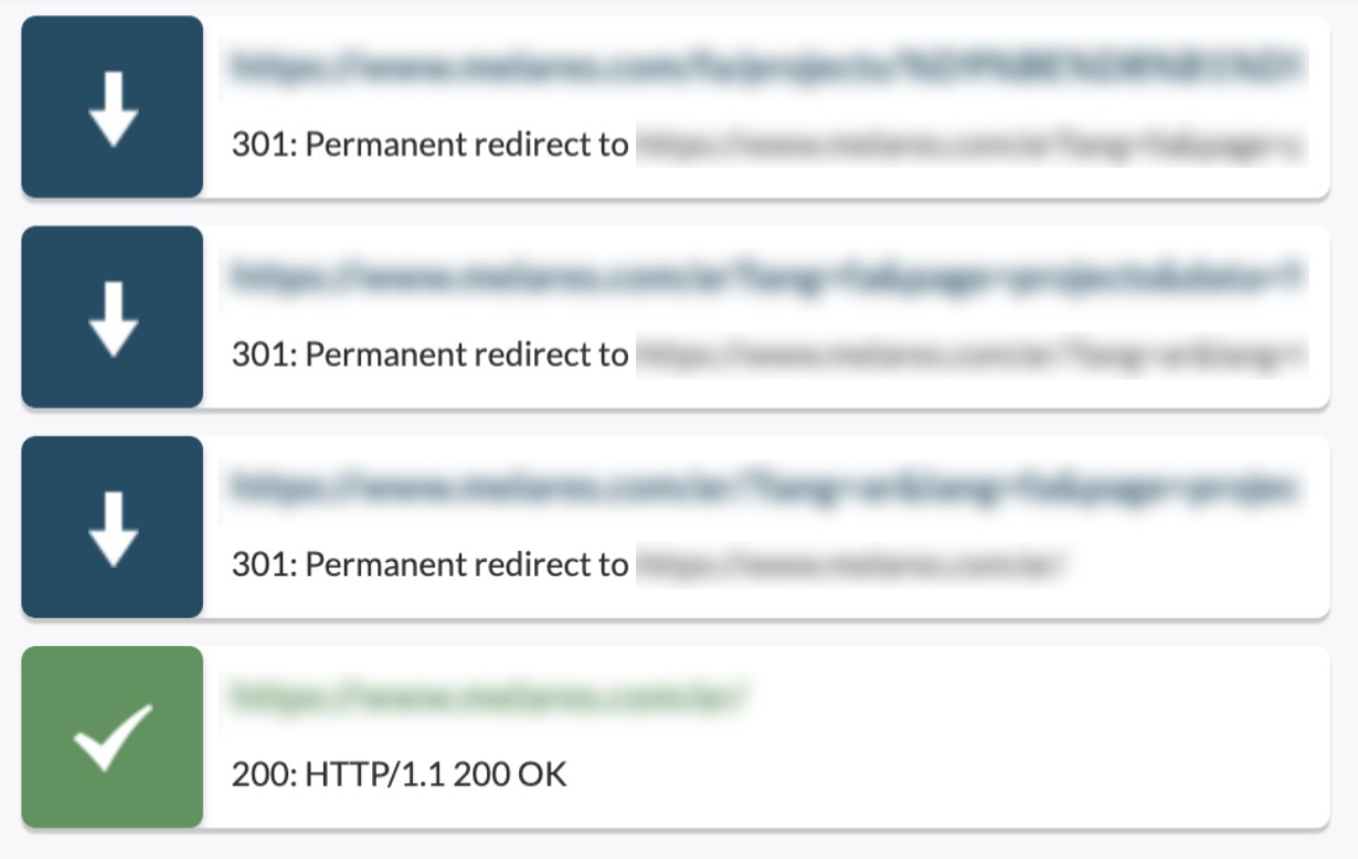 Redirect chain