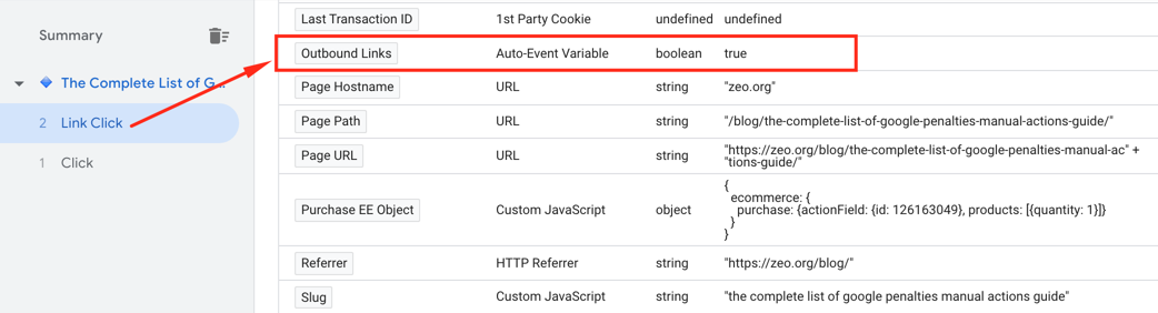Outbound link tracking in analytics14