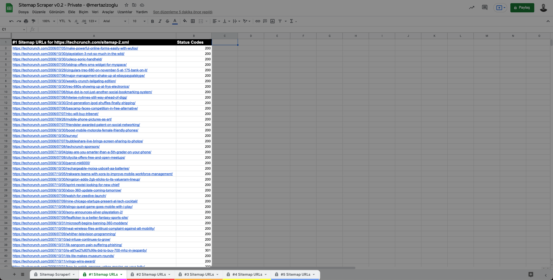 Site map scraper1