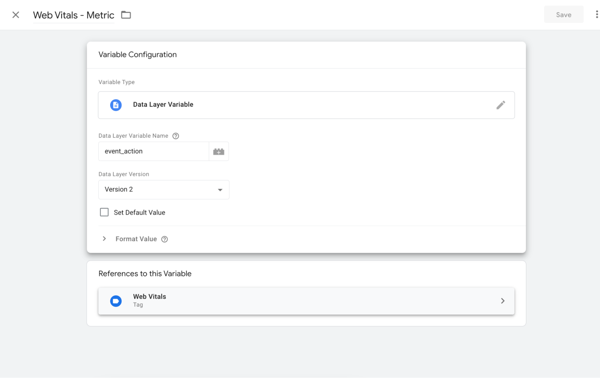 Web vitals metrikleri gtm7