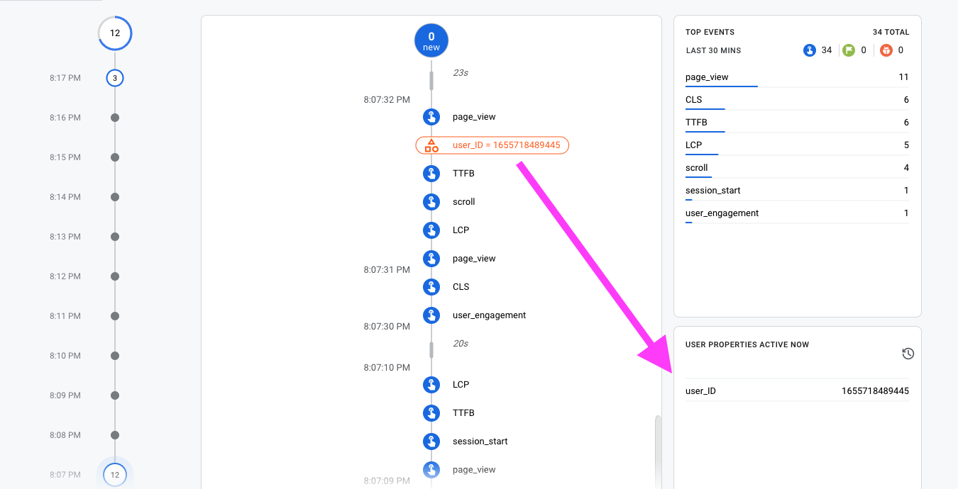 How to send user id to google analytics 4 user id debugview