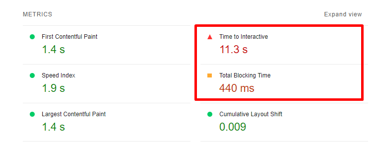 Google pagespeed
