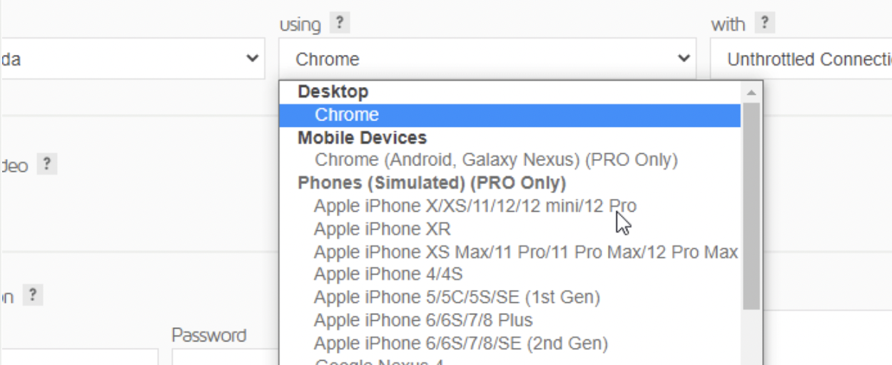 Test format 2