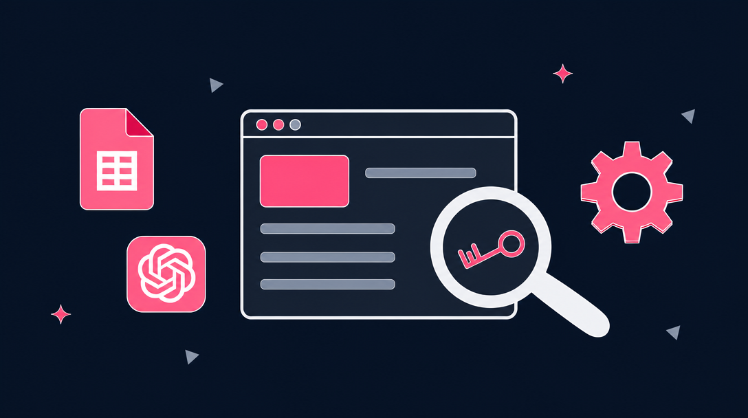 ChatGPT Keyword Analysis and Google Sheets Automation