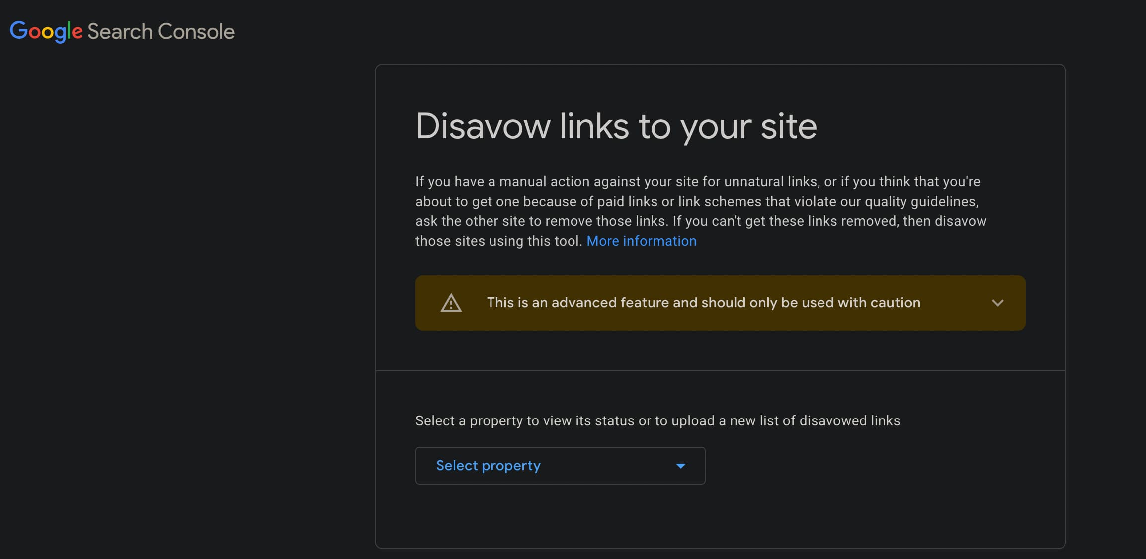 Disavow links backlinks