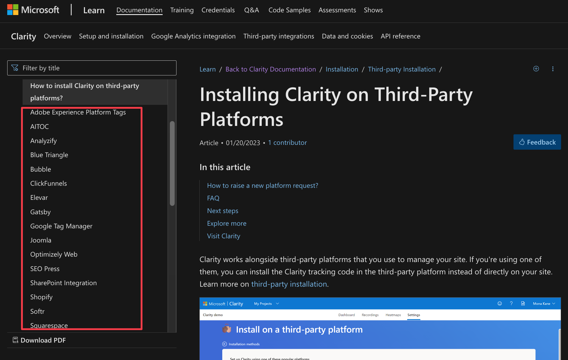 Microsoft clarity8